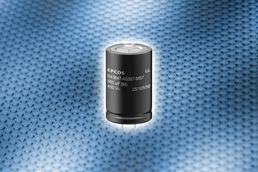 Aluminum electrolytic capacitors: TDK releases aluminum electrolytic capacitors with high CV product and high ripple current capability